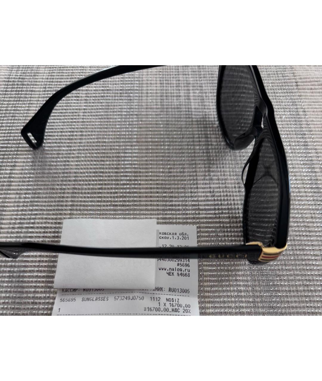 GUCCI Черные пластиковые солнцезащитные очки, фото 6