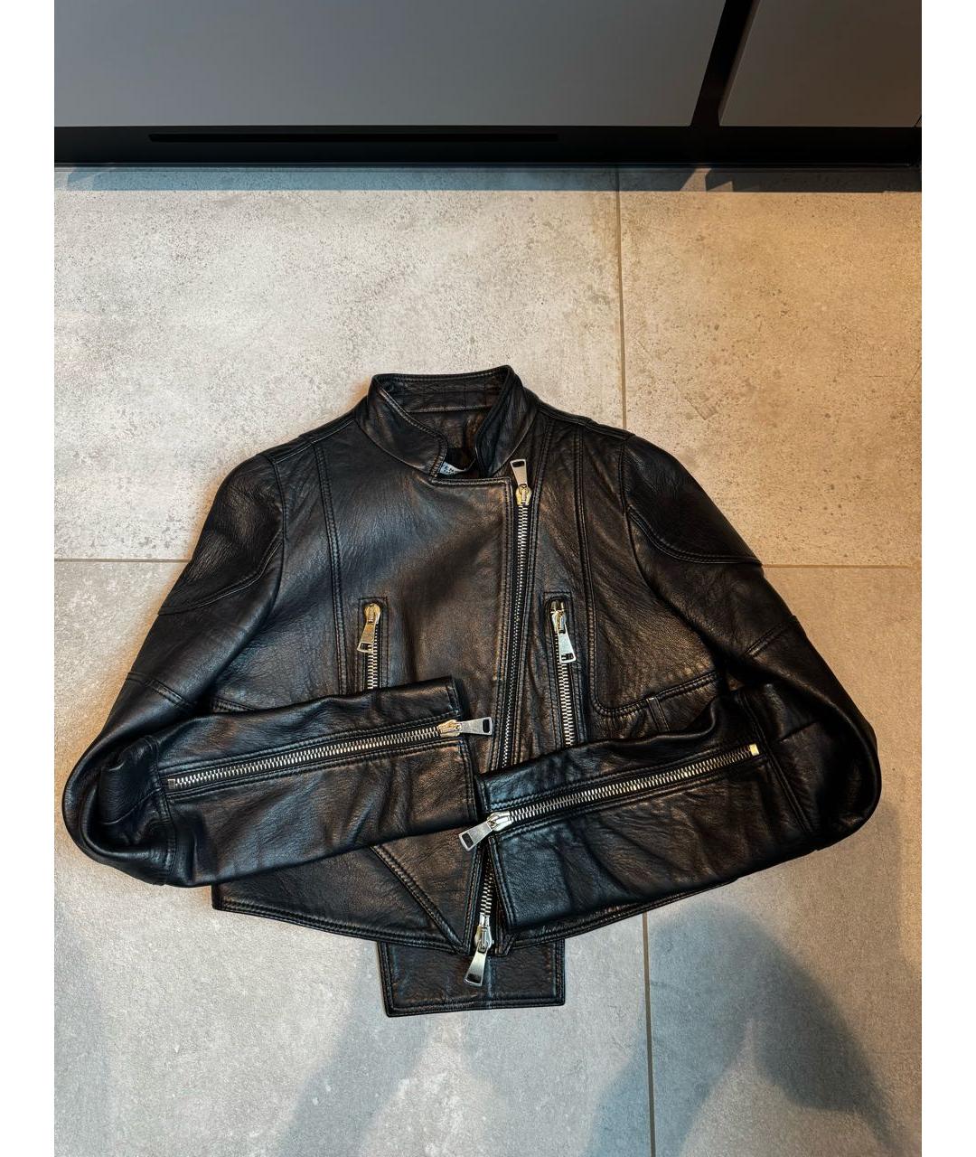 GIVENCHY Черная кожаная куртка, фото 3