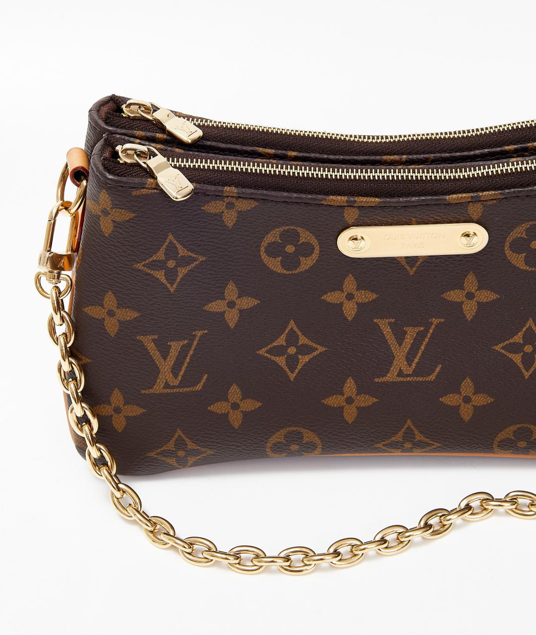 LOUIS VUITTON Коричневая кожаная сумка с короткими ручками, фото 5