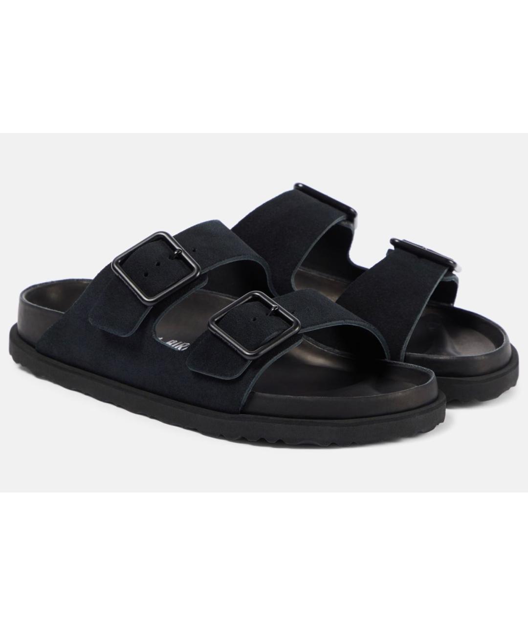 BIRKENSTOCK Черные замшевые сандалии, фото 5