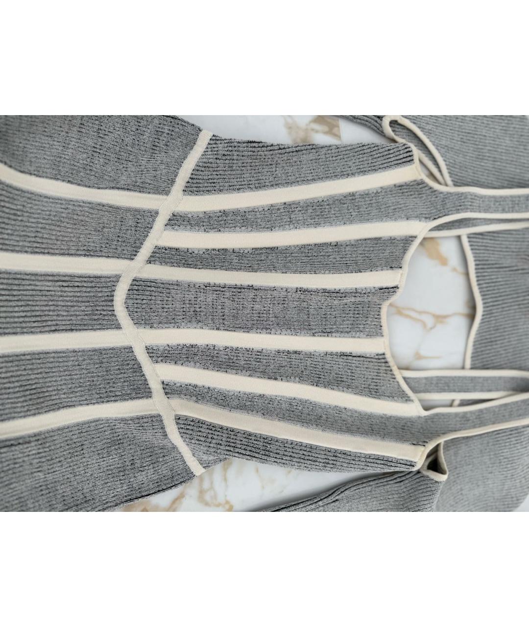 DION LEE Серое вискозное повседневное платье, фото 2