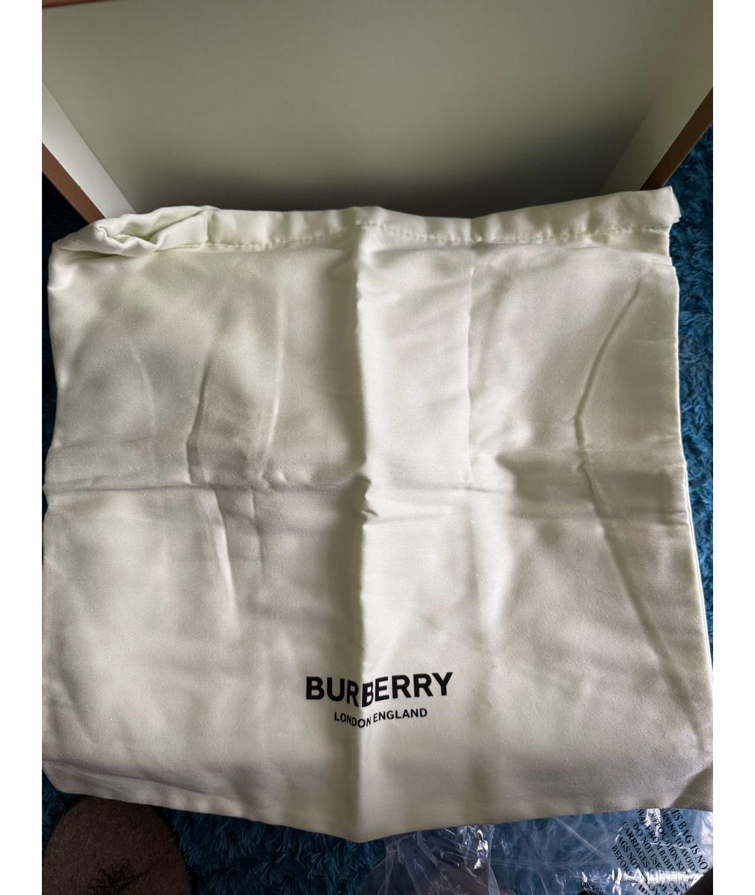 BURBERRY Коричневые текстильные низкие кроссовки / кеды, фото 6