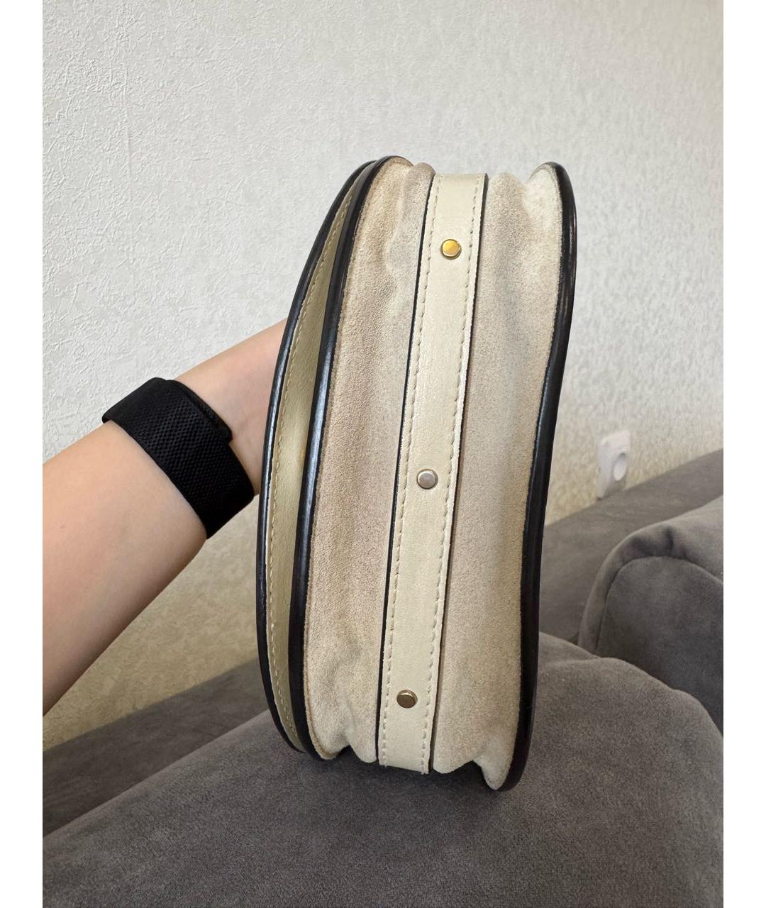 CHLOE Белая кожаная сумка через плечо, фото 6