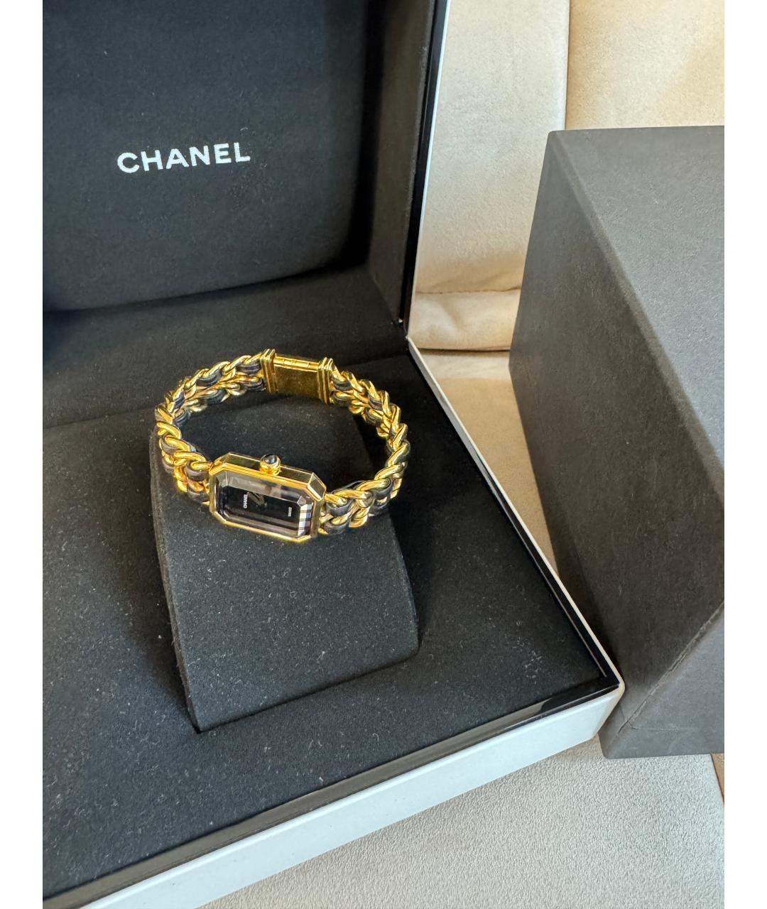 CHANEL Черные часы, фото 6