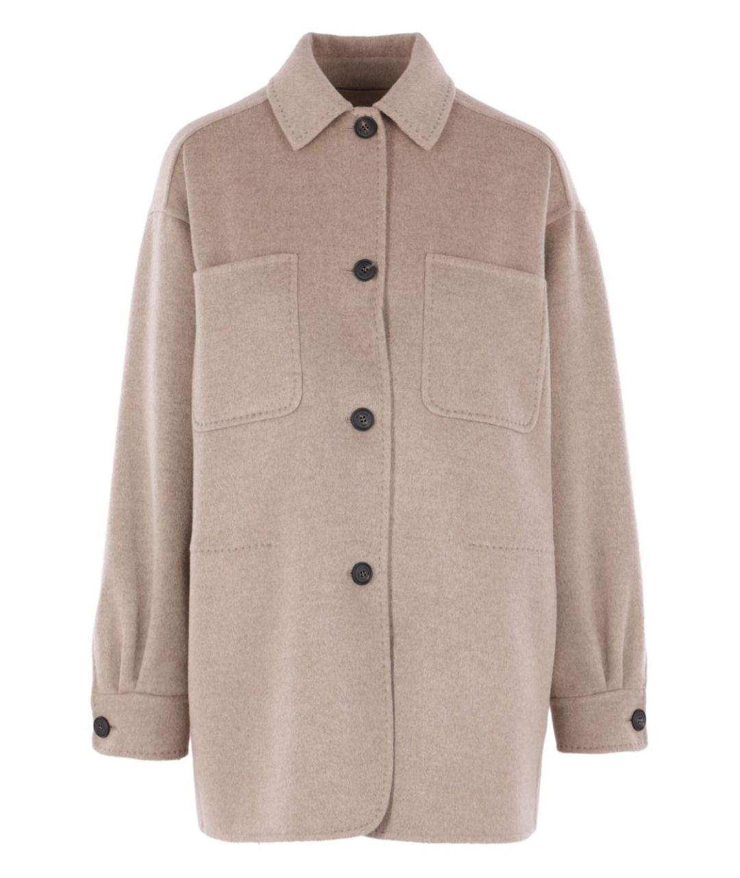MAX MARA Бежевая кашемировая куртка, фото 1