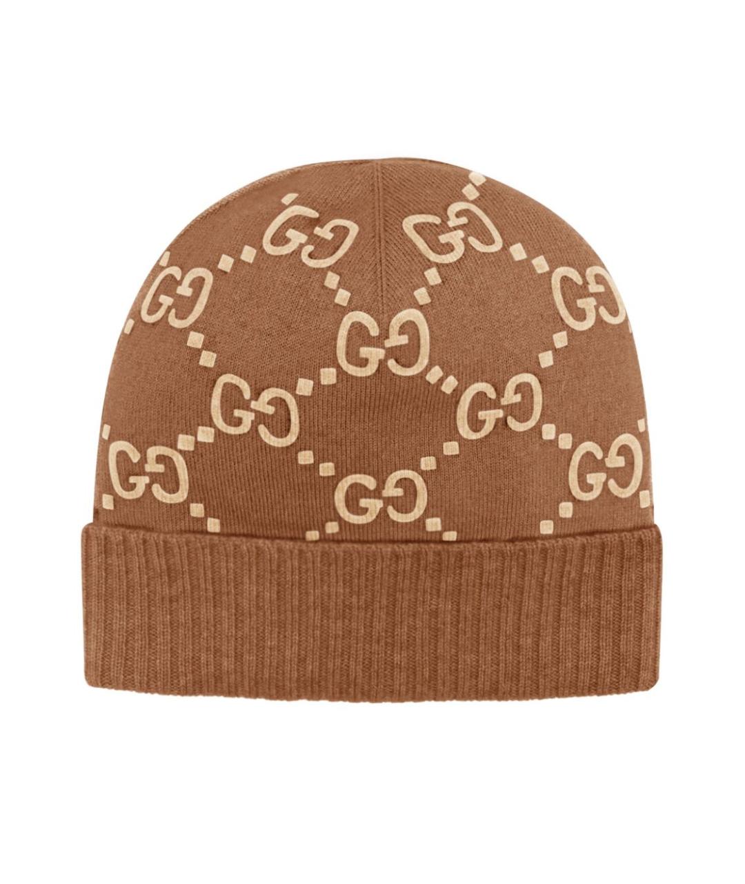 GUCCI Бежевая кашемировая шапка, фото 2