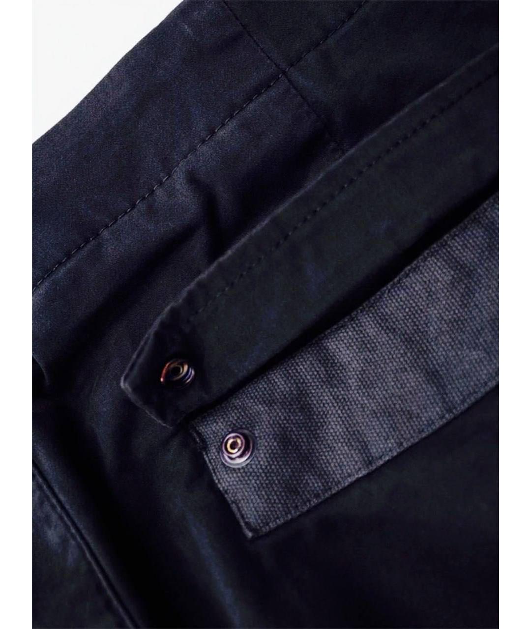 CP COMPANY Темно-синие хлопко-эластановые повседневные брюки, фото 3