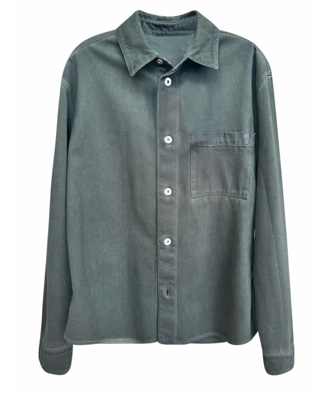 BURBERRY Антрацитовая хлопковая кэжуал рубашка, фото 1