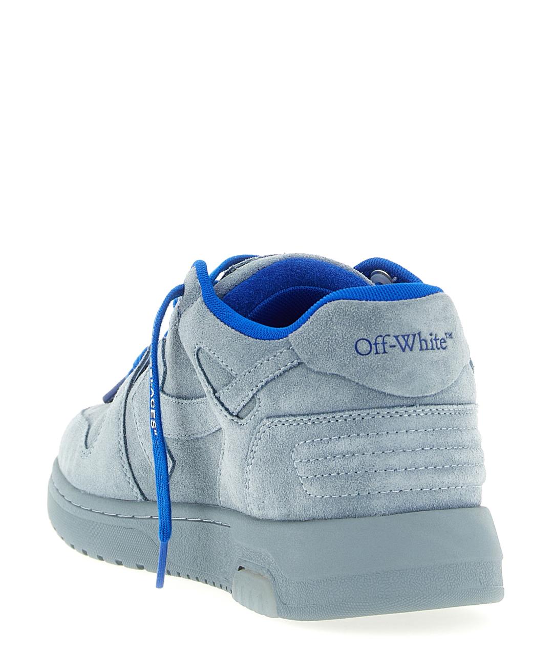 OFF-WHITE Серые синтетические низкие кроссовки / кеды, фото 4