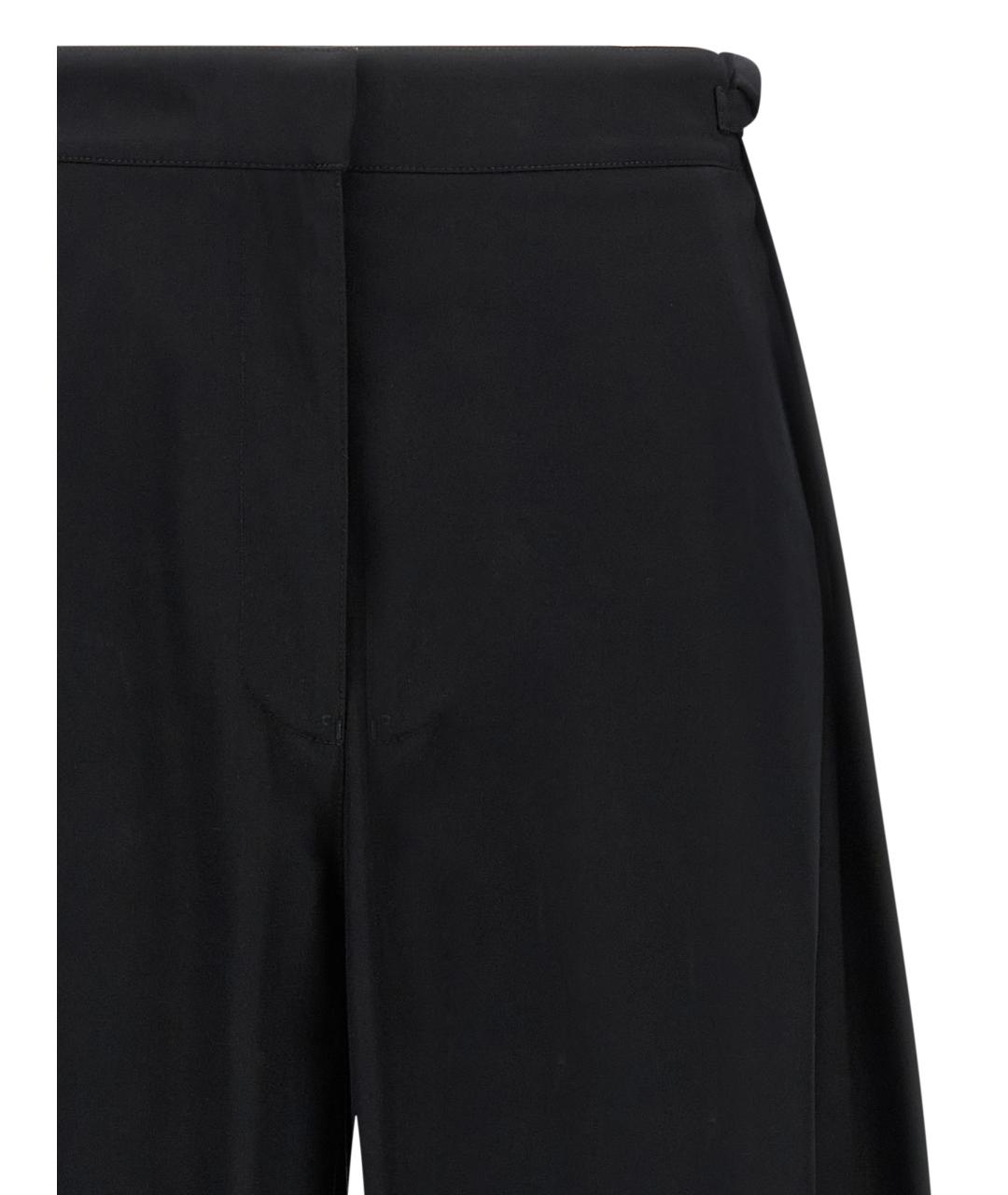 LOEWE Черные хлопковые прямые брюки, фото 3