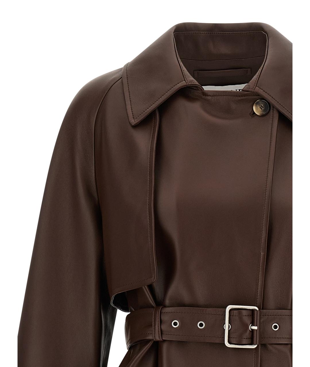 LOEWE Коричневая кожаная куртка, фото 3