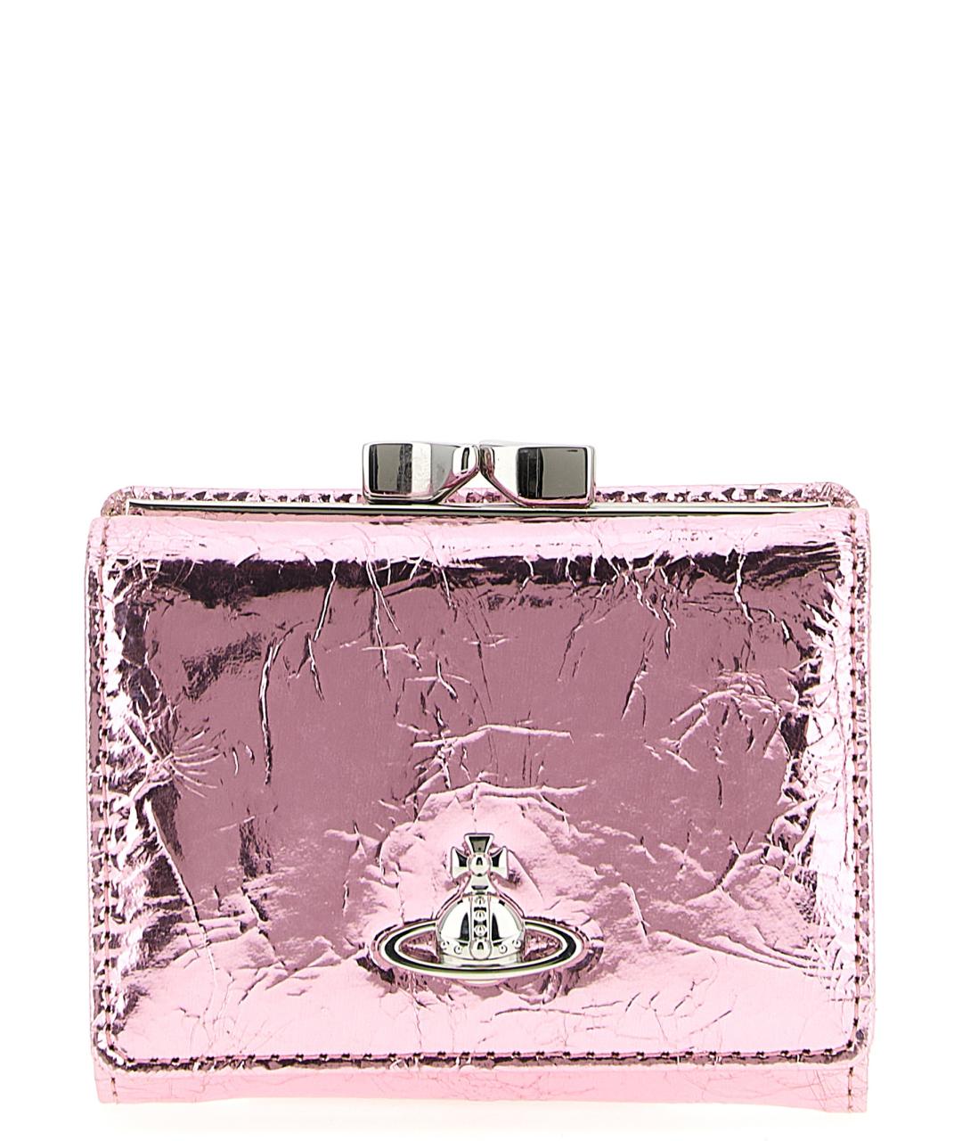 VIVIENNE WESTWOOD Розовый кожаный кошелек, фото 1