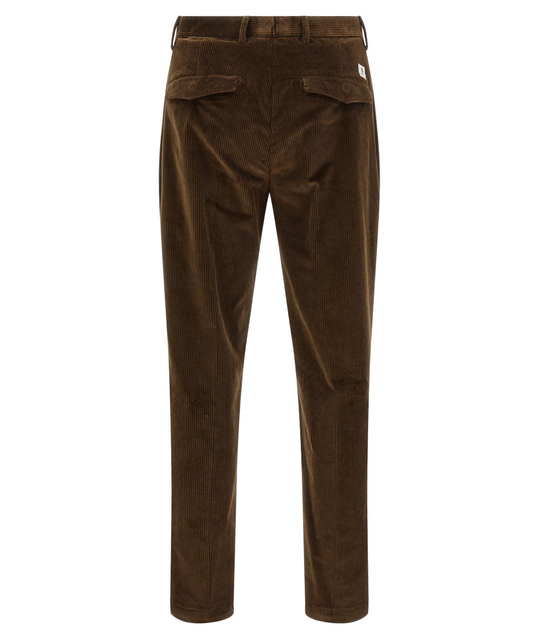 DEPARTMENT 5 Коричневые хлопковые повседневные брюки, фото 2