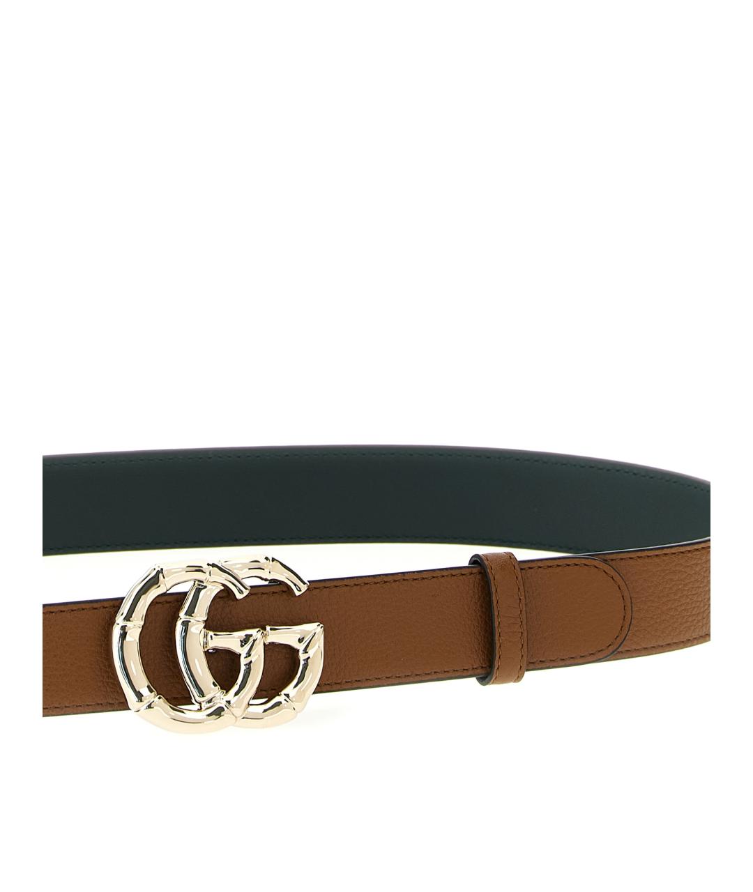 GUCCI Коричневый кожаный ремень, фото 3