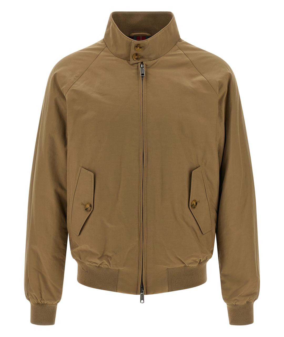 BARRACUTA Бежевая полиэстеровая куртка, фото 1