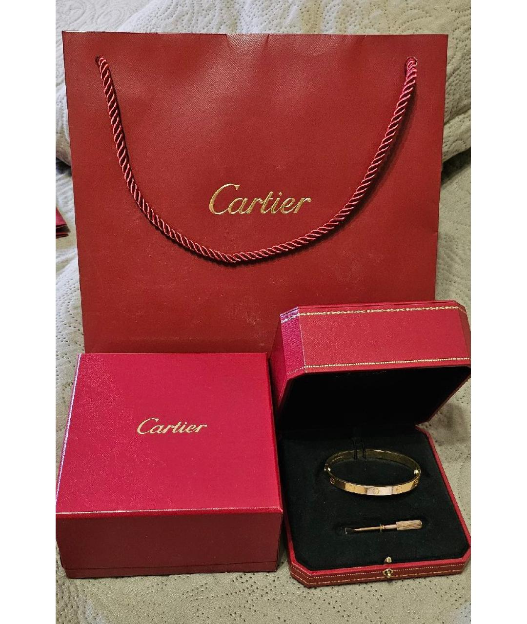 CARTIER Золотой браслет из розового золота, фото 5