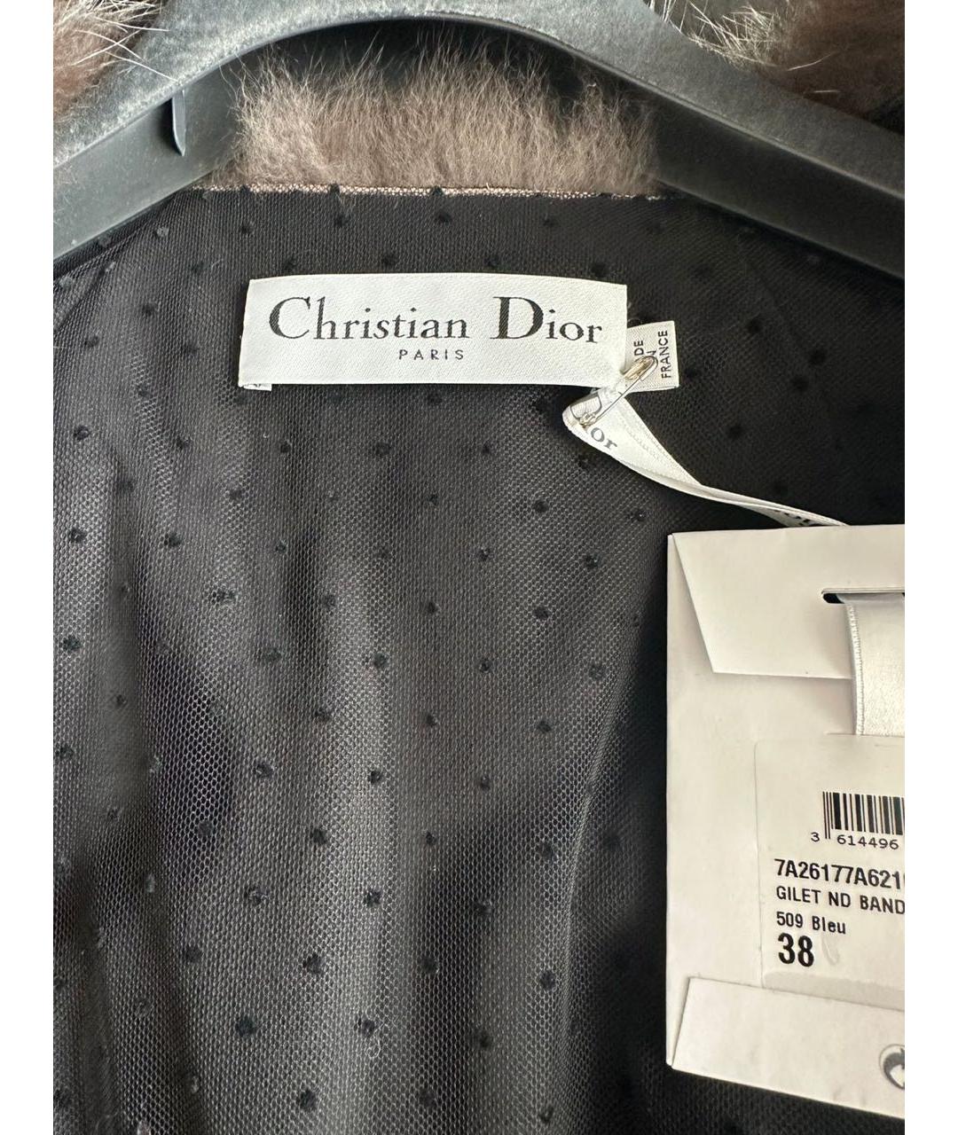 CHRISTIAN DIOR Меховой жилет, фото 4
