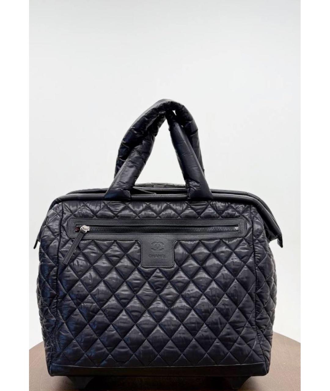 CHANEL Черная дорожная/спортивная сумка, фото 4