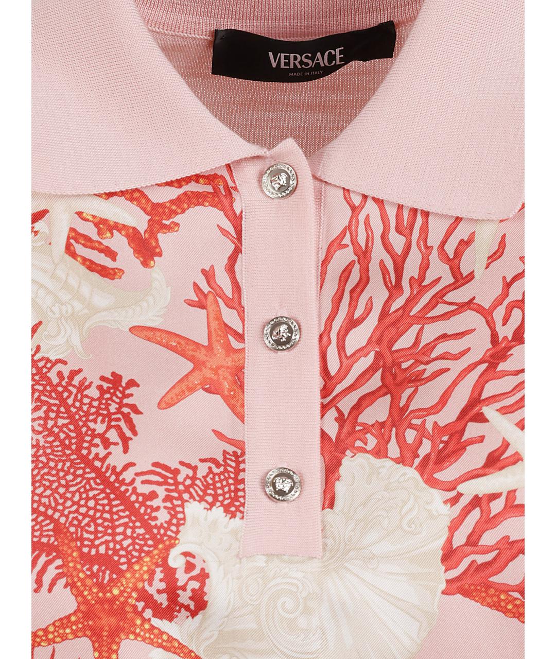 VERSACE Розовая футболка, фото 3