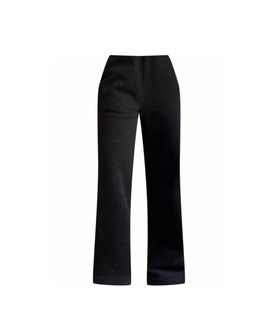 ALEXANDER WANG Черные хлопковые брюки широкие, фото 5