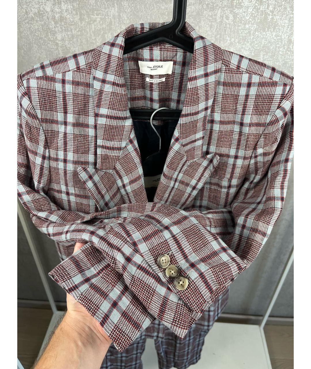 ISABEL MARANT ETOILE Мульти льняной костюм с брюками, фото 4