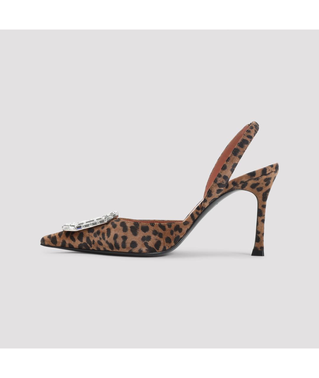 Amina Muaddi Мульти кожаные туфли, фото 4