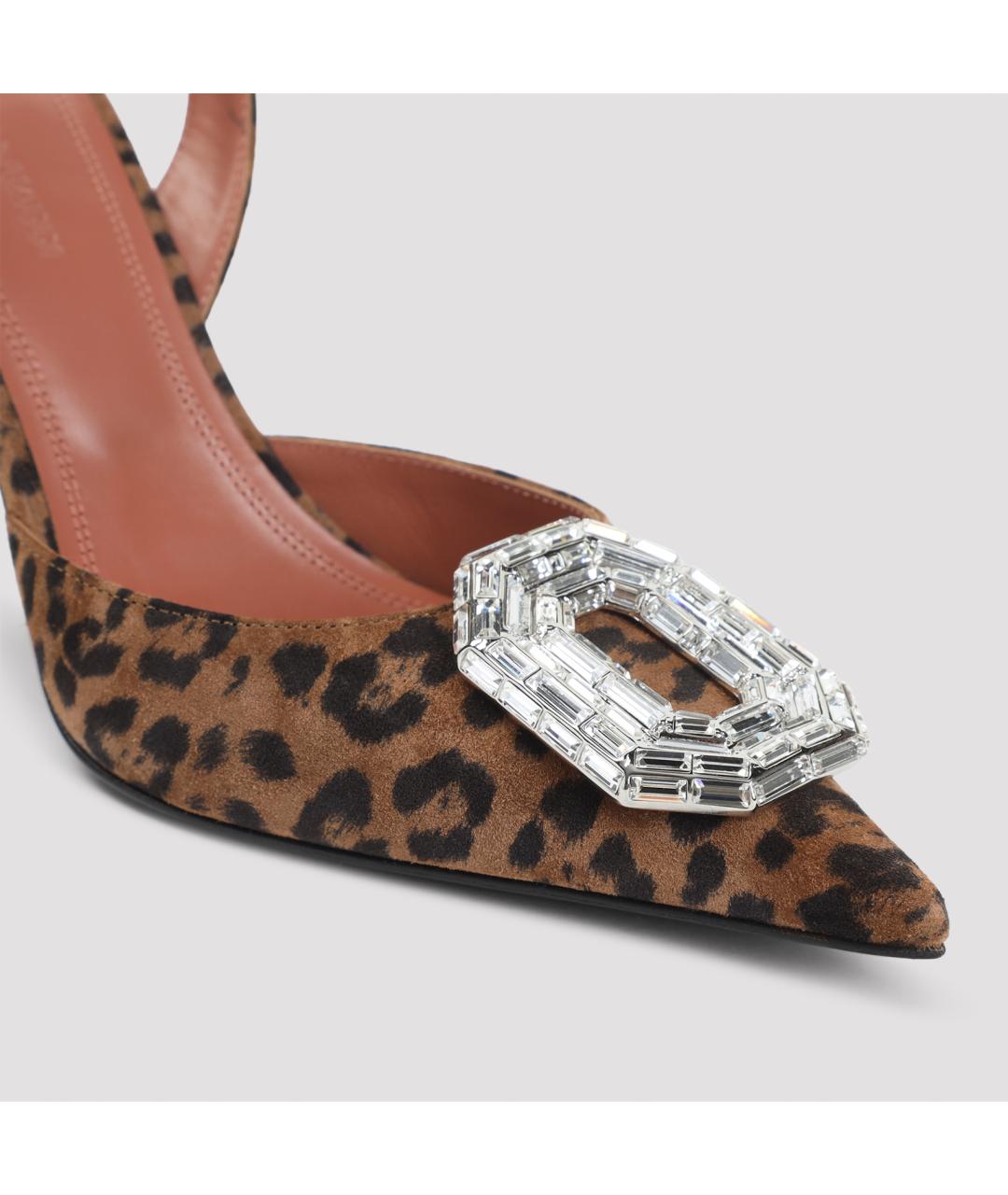 Amina Muaddi Мульти кожаные туфли, фото 6