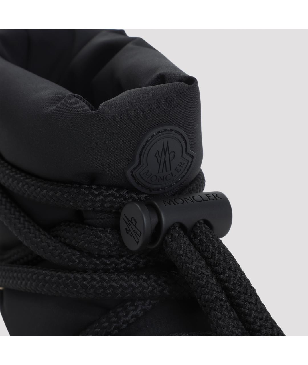 MONCLER Черные синтетические ботинки, фото 6