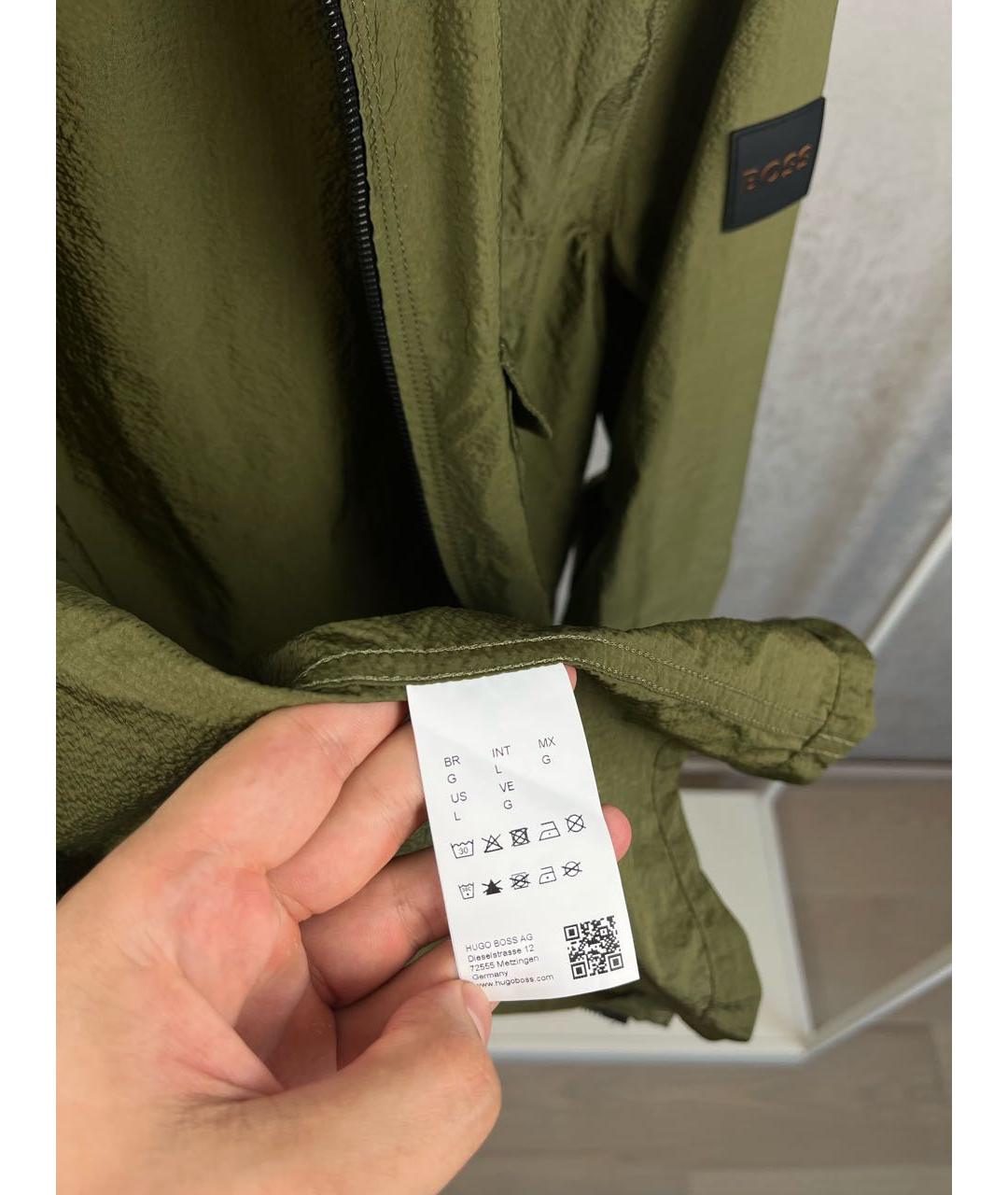 HUGO Зеленая полиамидовая куртка, фото 6