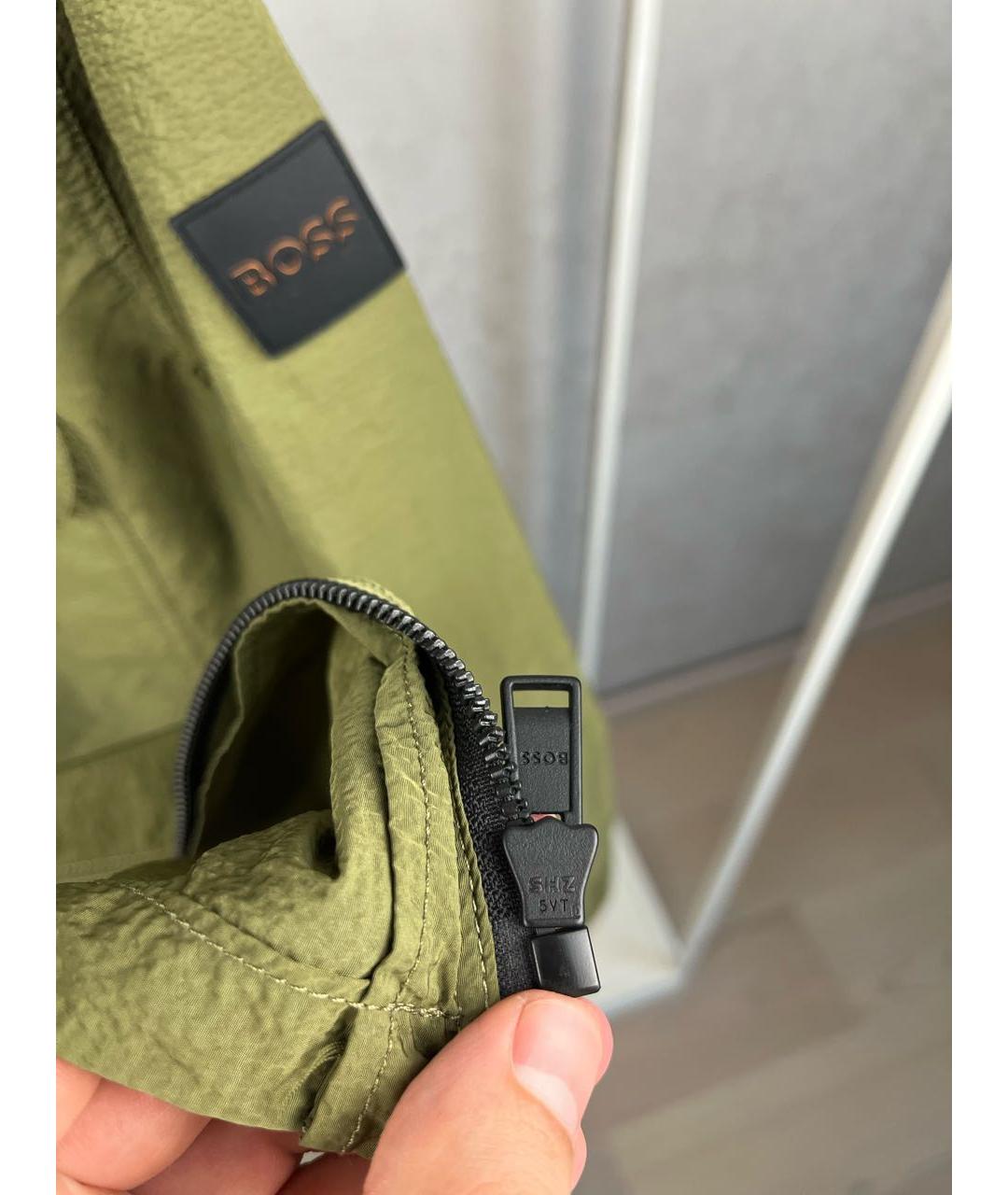 HUGO Зеленая полиамидовая куртка, фото 5