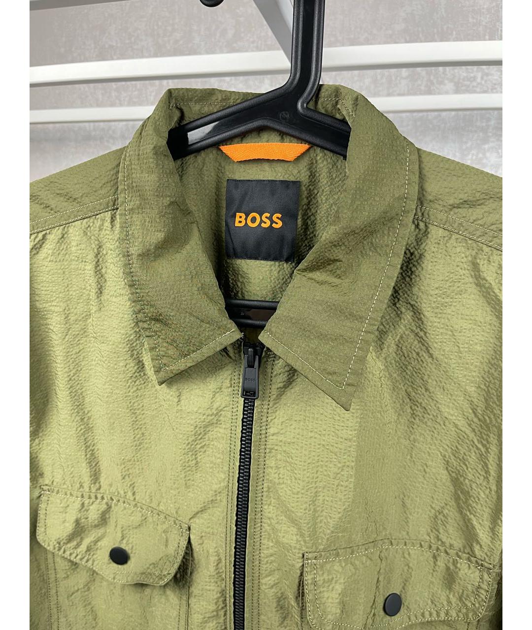 HUGO Зеленая полиамидовая куртка, фото 3