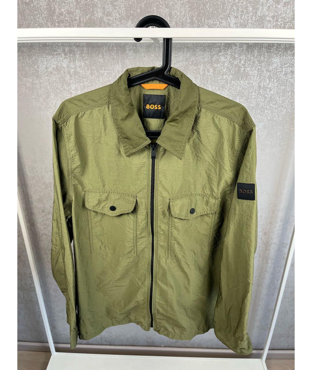 HUGO Зеленая полиамидовая куртка, фото 9