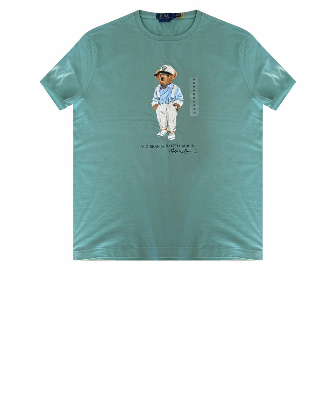 POLO RALPH LAUREN Зеленая хлопковая футболка, фото 1