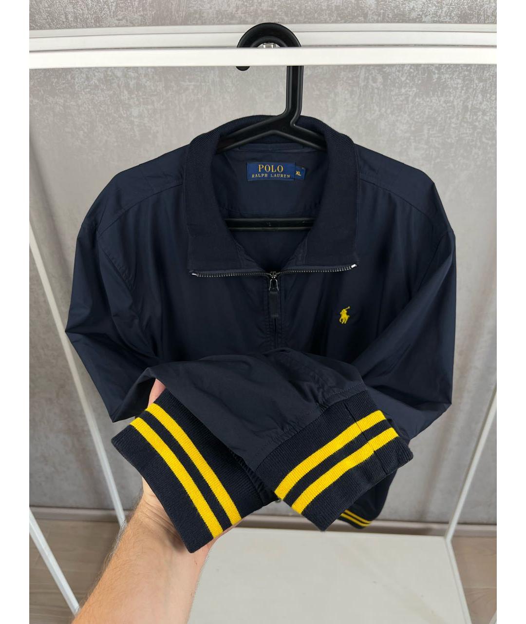 POLO RALPH LAUREN Темно-синяя полиэстеровая куртка, фото 4