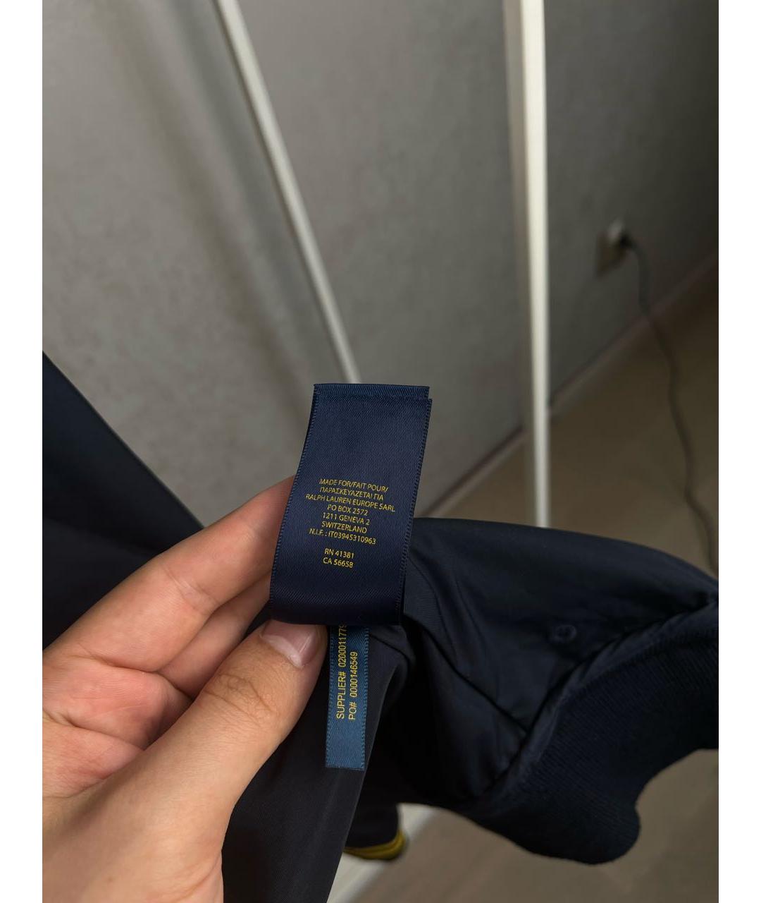 POLO RALPH LAUREN Темно-синяя полиэстеровая куртка, фото 7