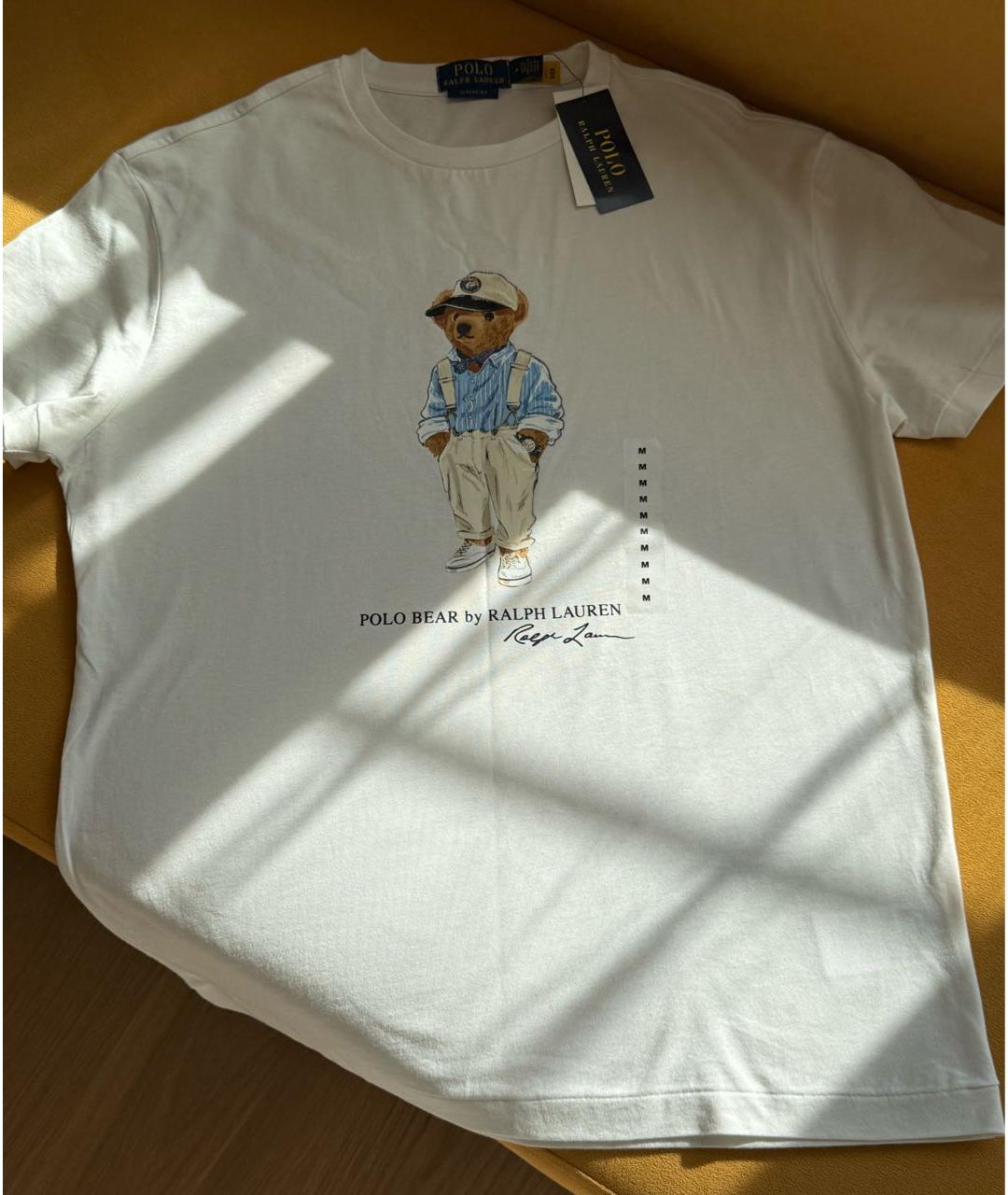 POLO RALPH LAUREN Белая хлопковая футболка, фото 2