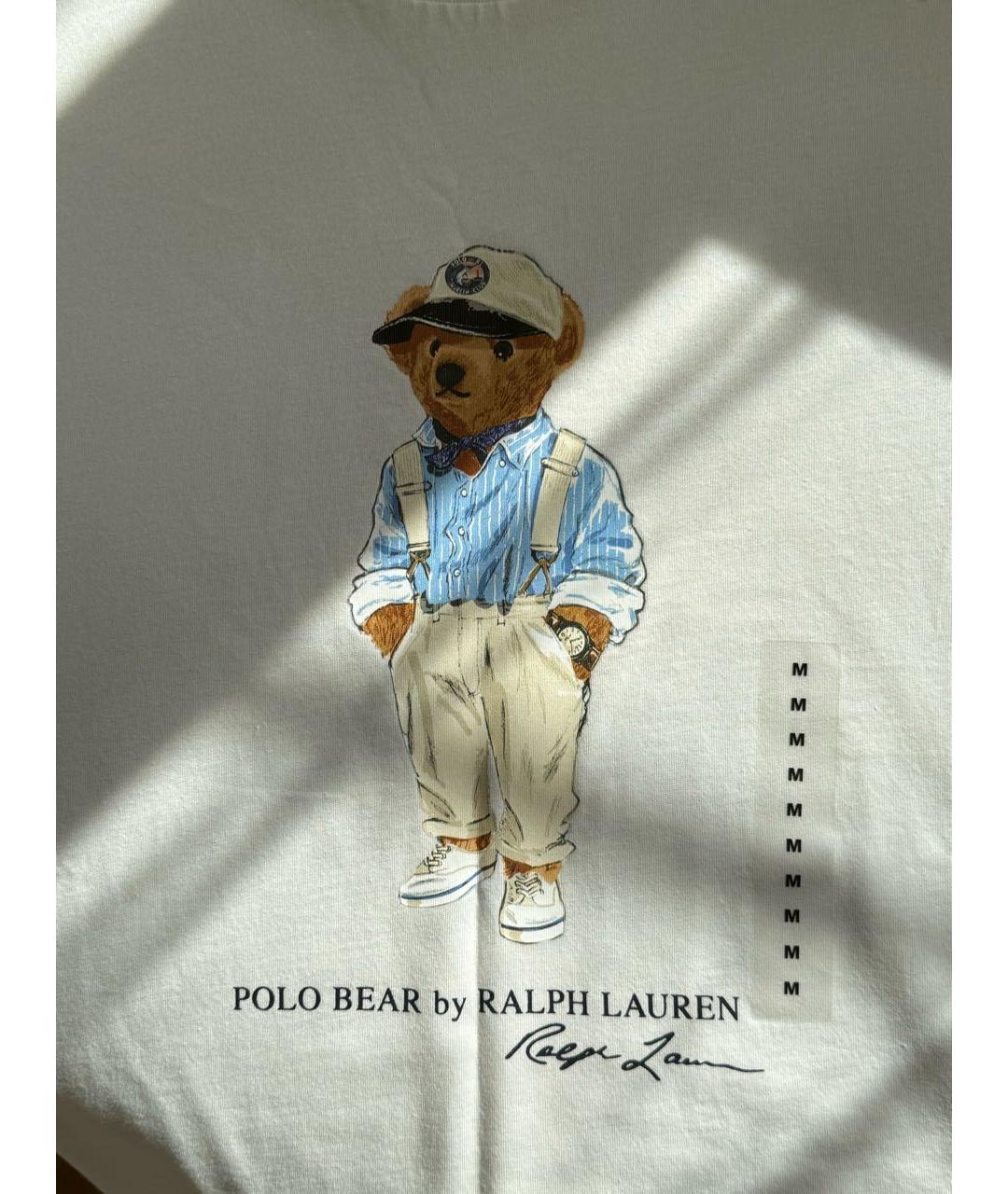 POLO RALPH LAUREN Белая хлопковая футболка, фото 4