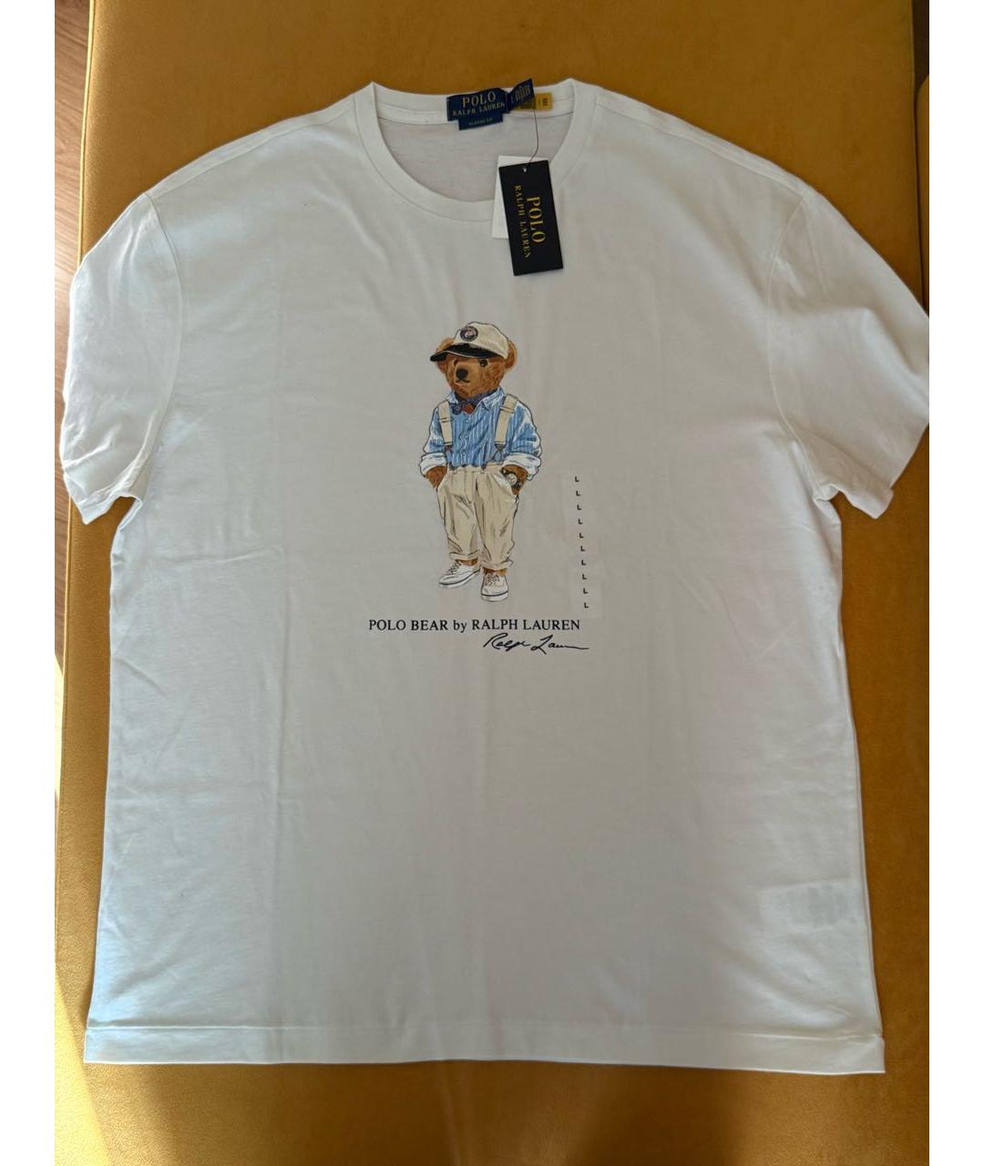 POLO RALPH LAUREN Белая хлопковая футболка, фото 9