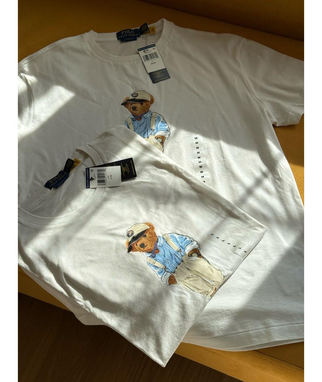 POLO RALPH LAUREN Белая хлопковая футболка, фото 8