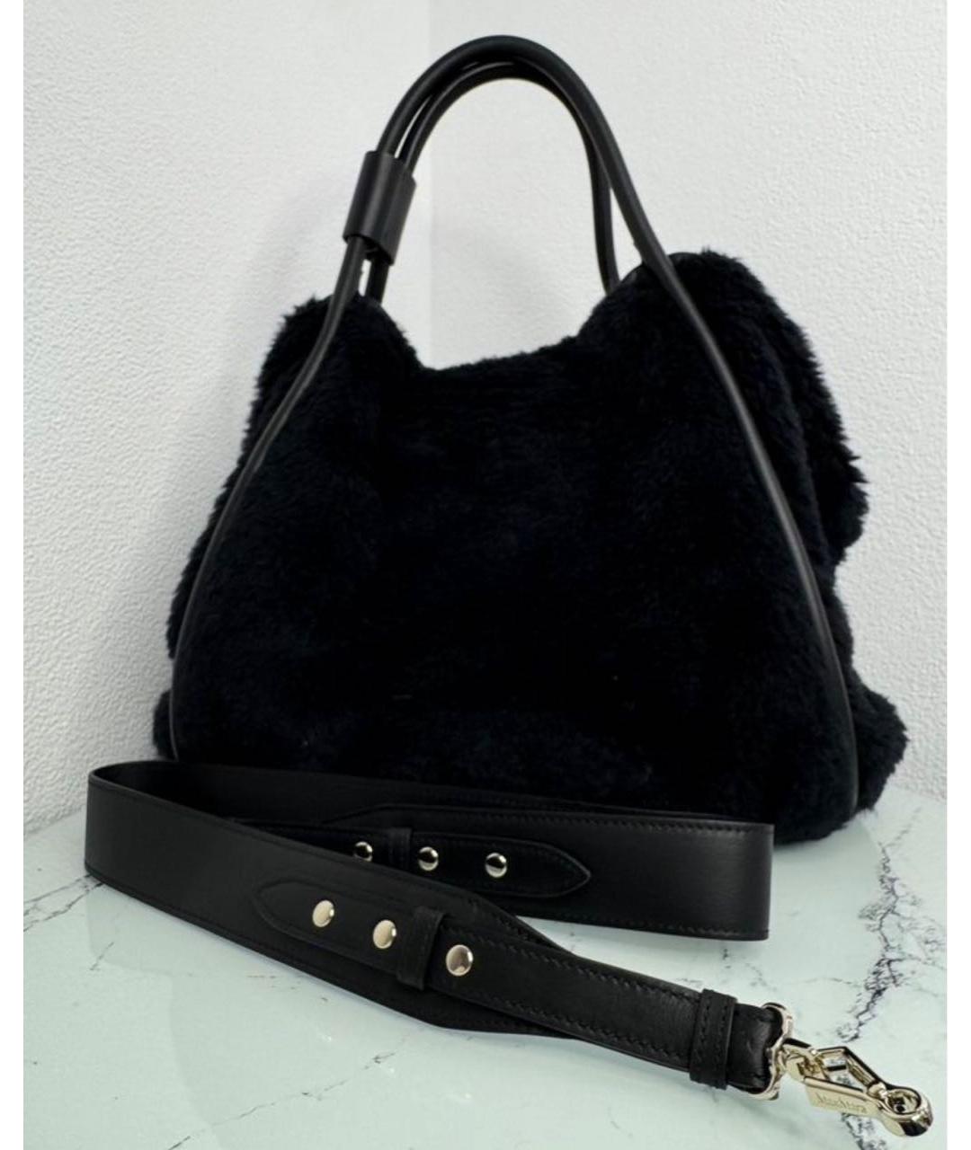 MAX MARA Черная сумка тоут, фото 7