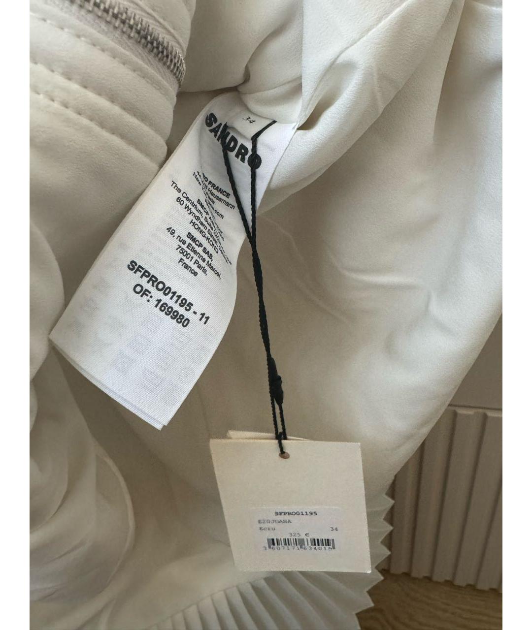 SANDRO Бежевое повседневное платье, фото 3
