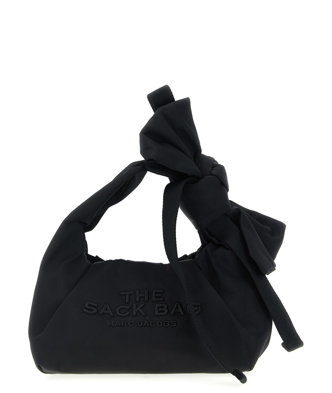 MARC JACOBS Черная тканевая сумка с короткими ручками, фото 1