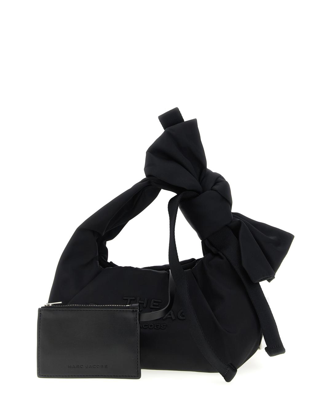 MARC JACOBS Черная тканевая сумка с короткими ручками, фото 3