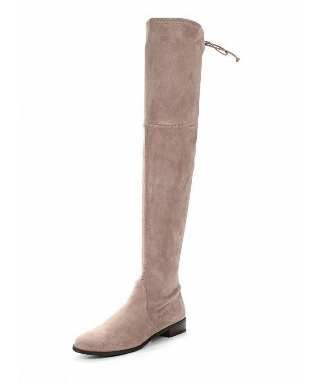 STUART WEITZMAN Замшевые ботфорты, фото 8