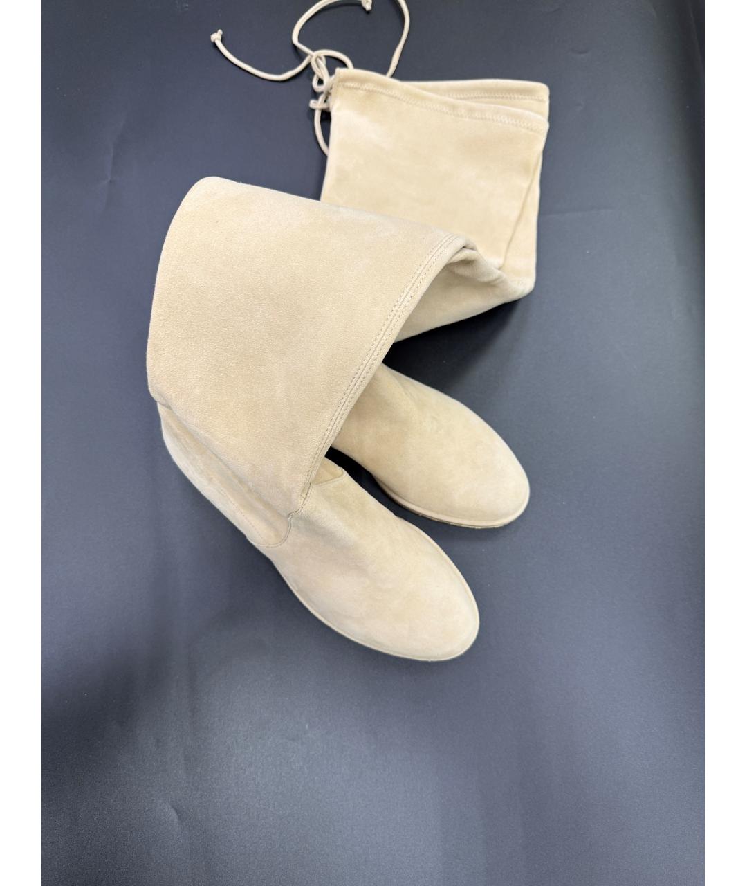 STUART WEITZMAN Замшевые ботфорты, фото 4