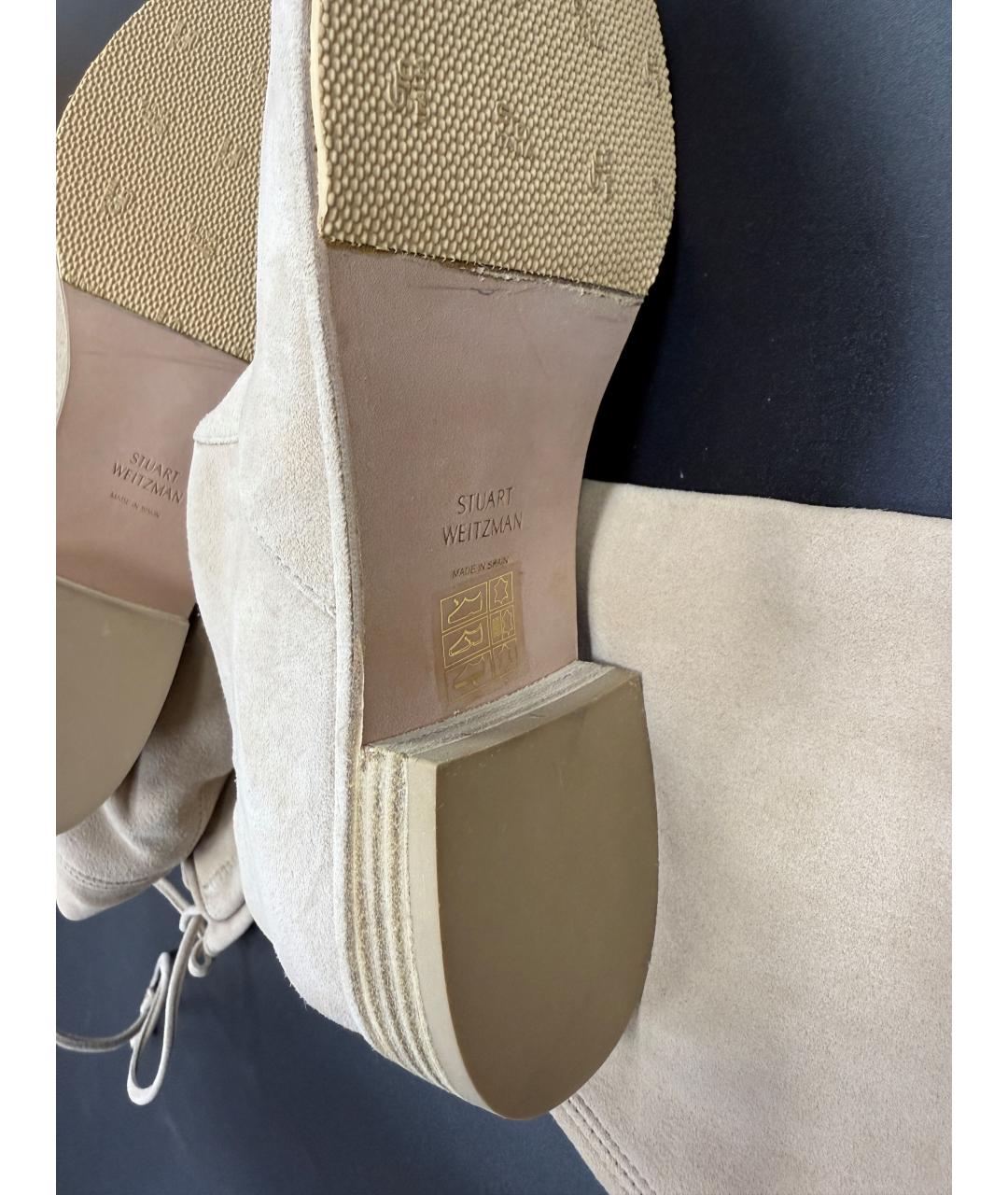 STUART WEITZMAN Замшевые ботфорты, фото 6