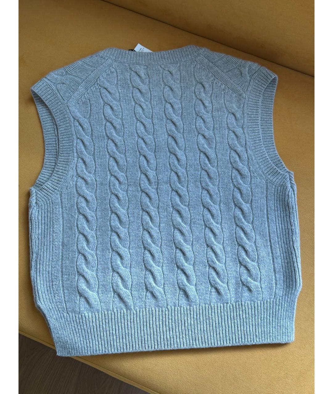 POLO RALPH LAUREN Серая шерстяная жилетка, фото 2