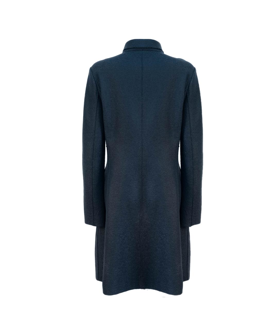 EMPORIO ARMANI Черное шерстяное пальто, фото 2