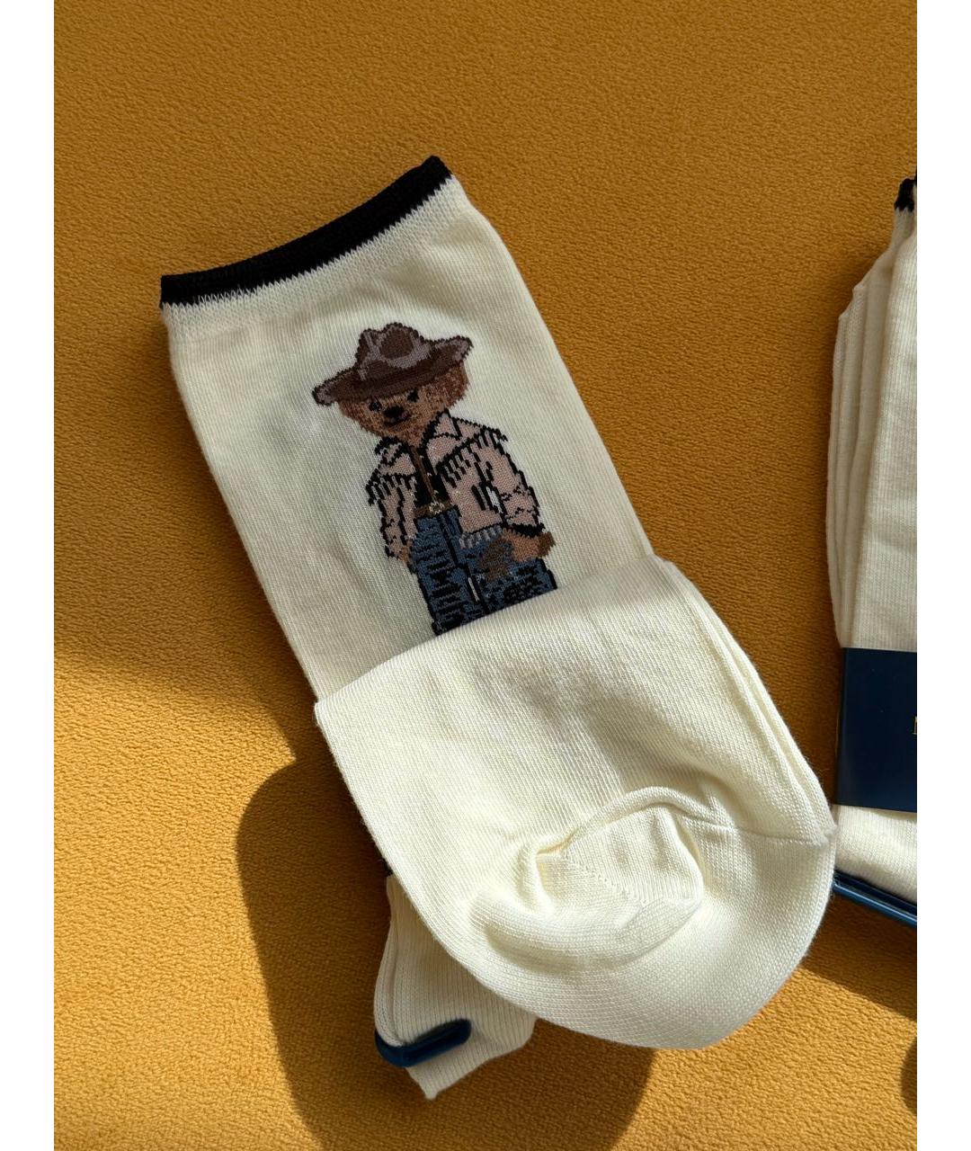 POLO RALPH LAUREN Белые носки, чулки и колготы, фото 3