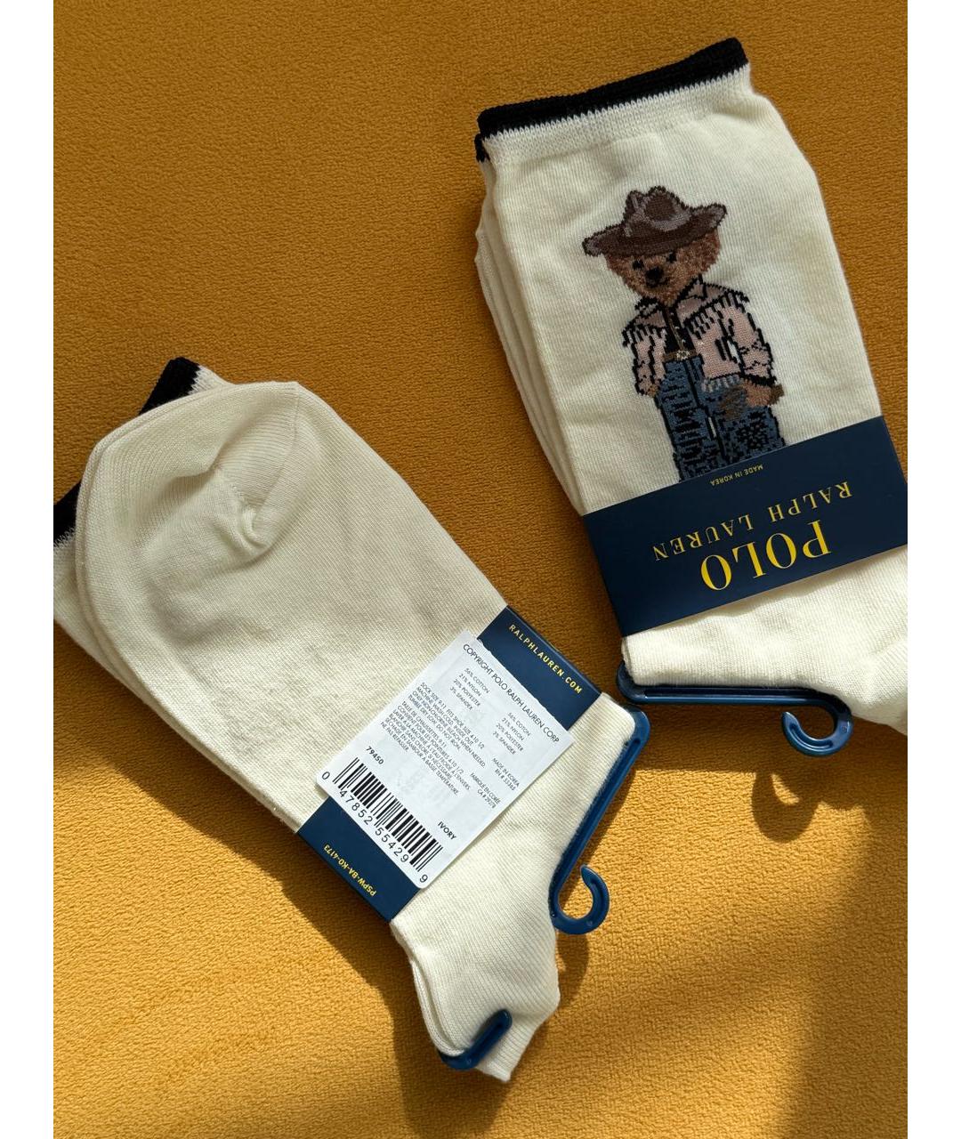 POLO RALPH LAUREN Белые носки, чулки и колготы, фото 2